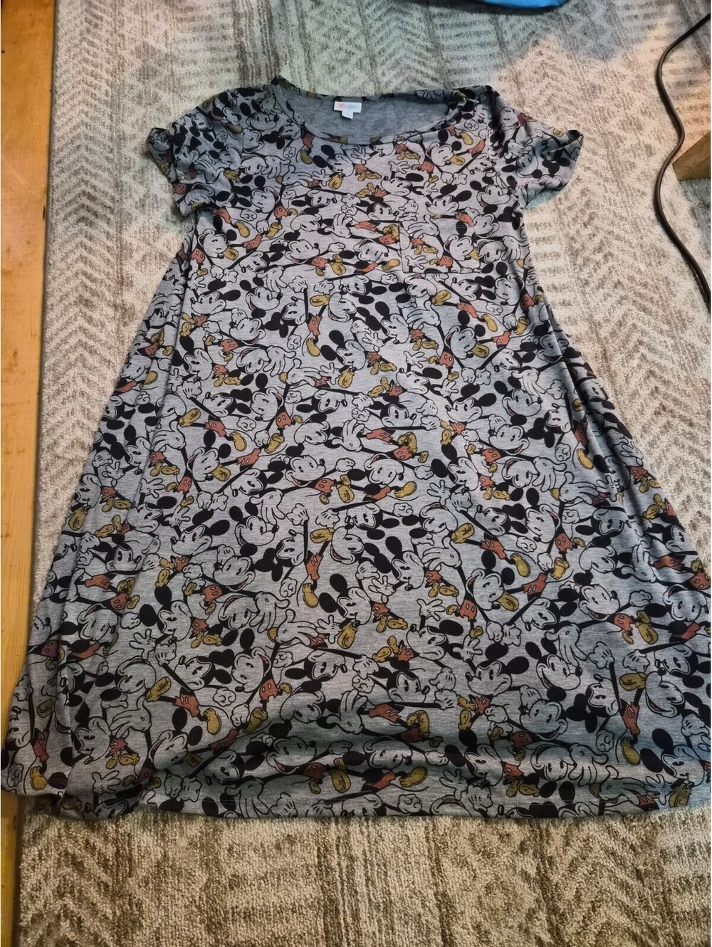 Lularoe Disney Carly Dress Size Medium Mickey Mouse